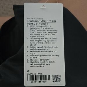 Lululemon Align HR Pant 28" Shine